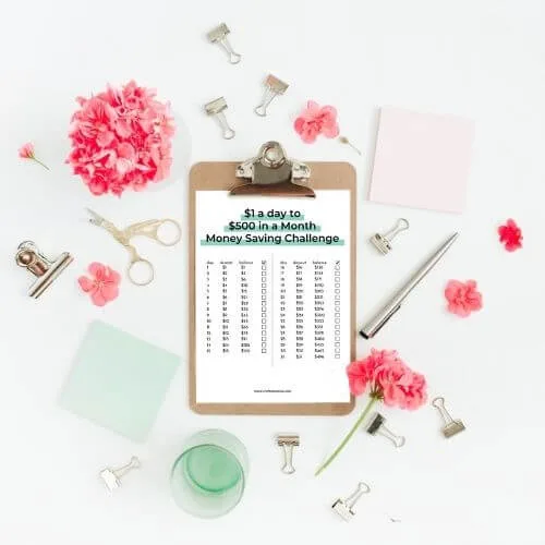 500 in a month money saving challenge