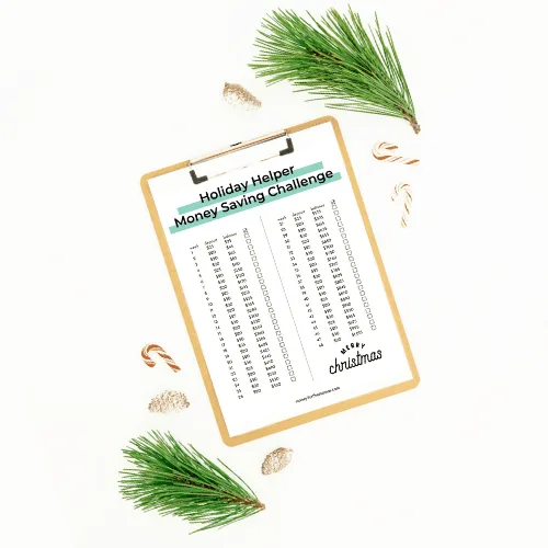 christmas money saving challenge