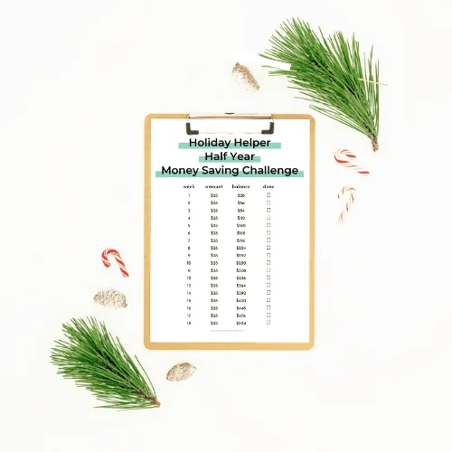 christmas savings challenge