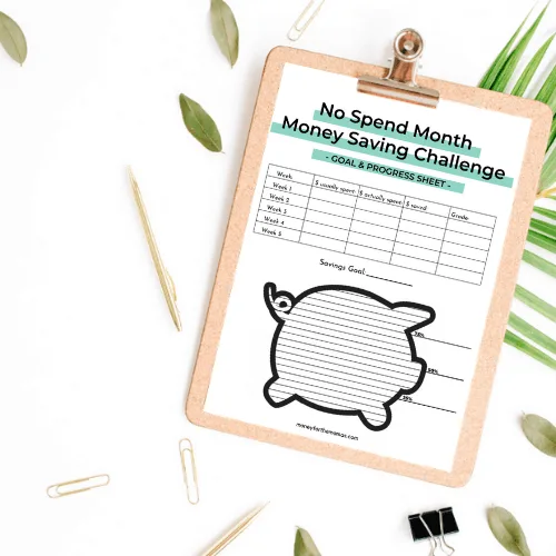no spend challenge goals