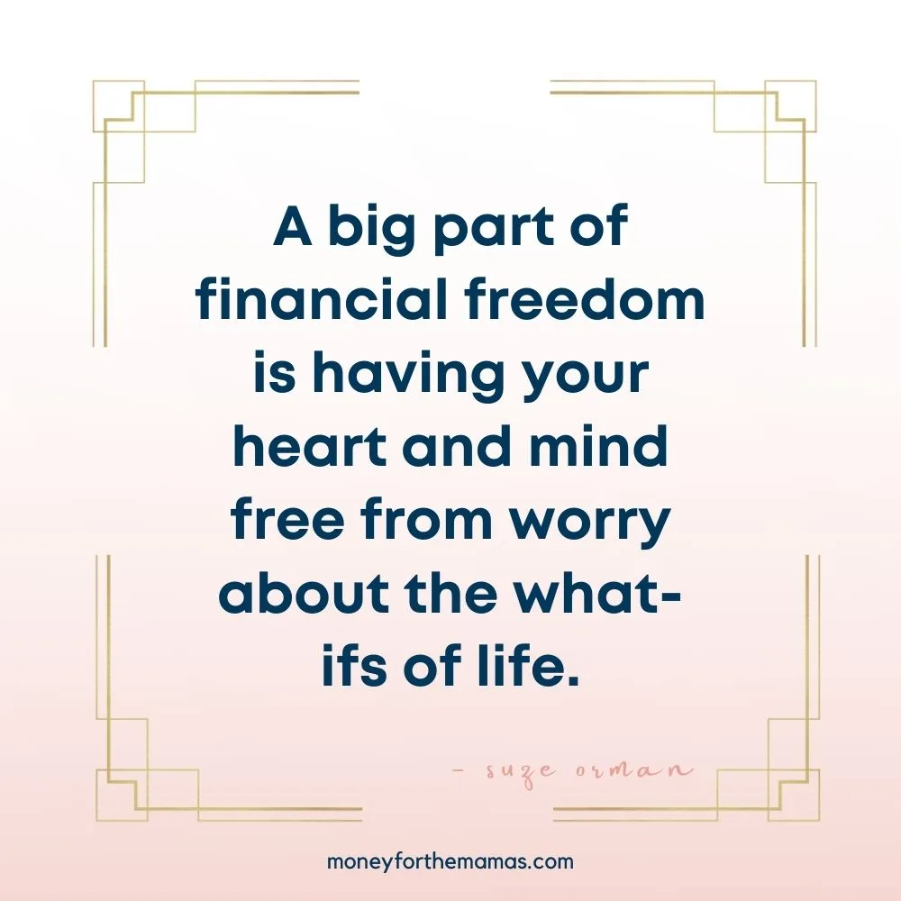 suze orman quote on financial stress