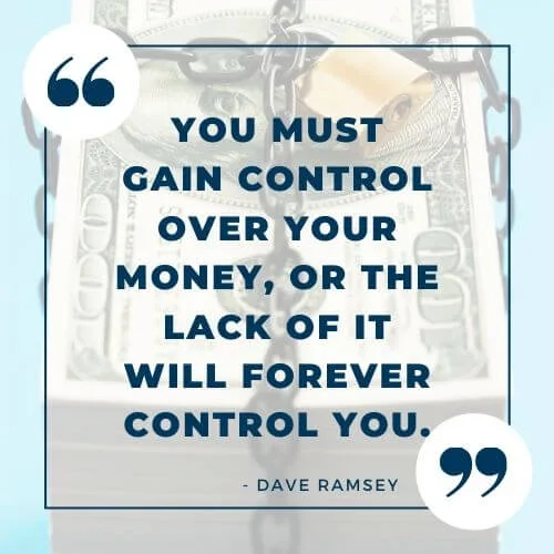 Dave Ramsey quote on managing money
