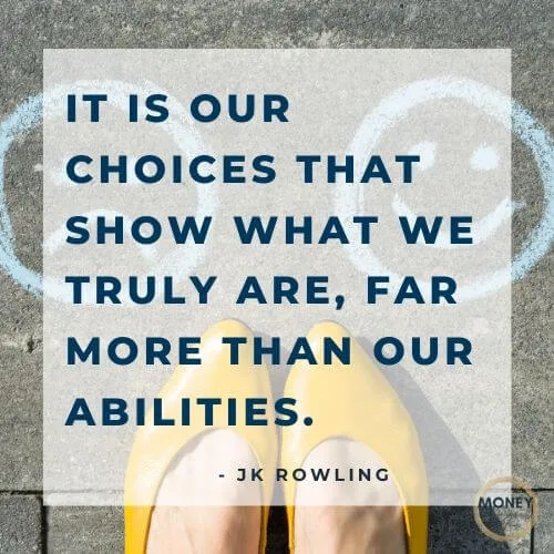 JK Rowling quote on choices