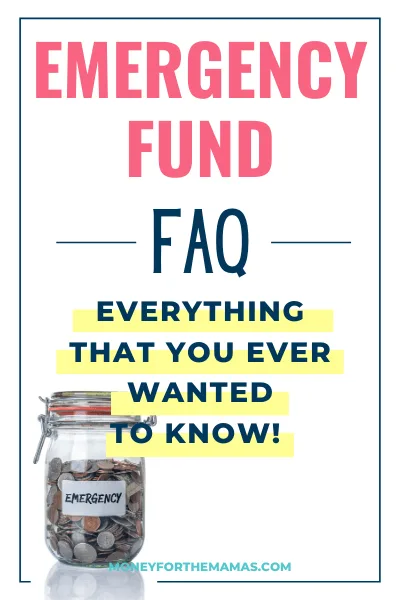emergency fund - frequently asked questions