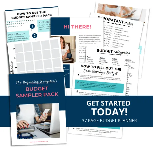 beginning budgeter's budget sample pack printable budget pages