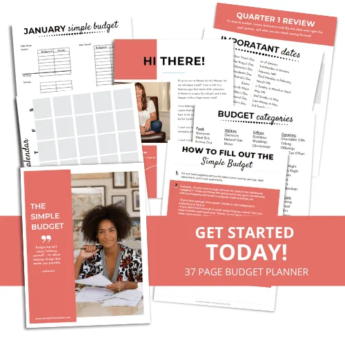 simple budget printable budget planner pages