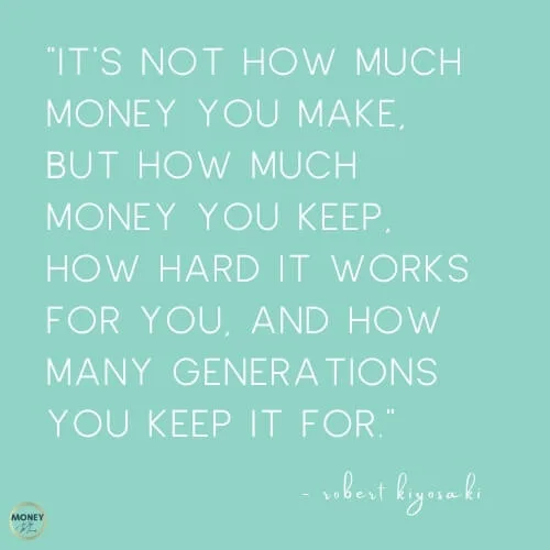 robert kiyosaki quote on saving money