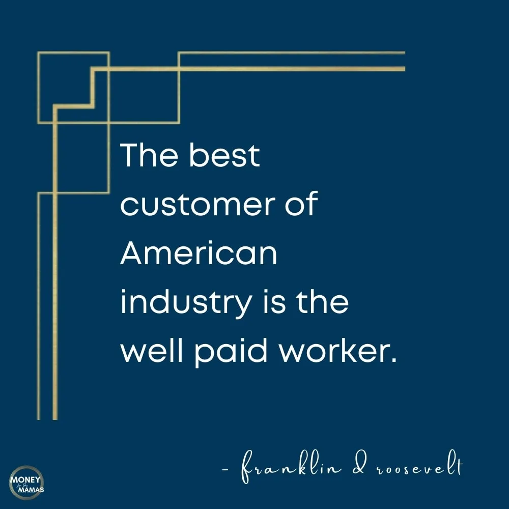 franklin d roosevelt quote on wages