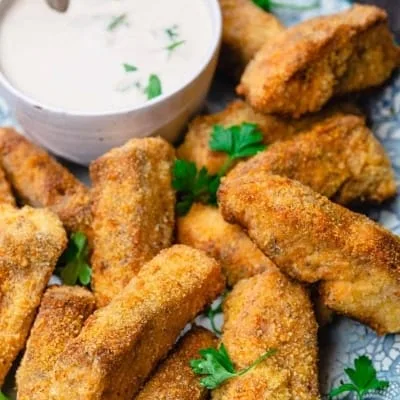 homemade crunchy fish sticks