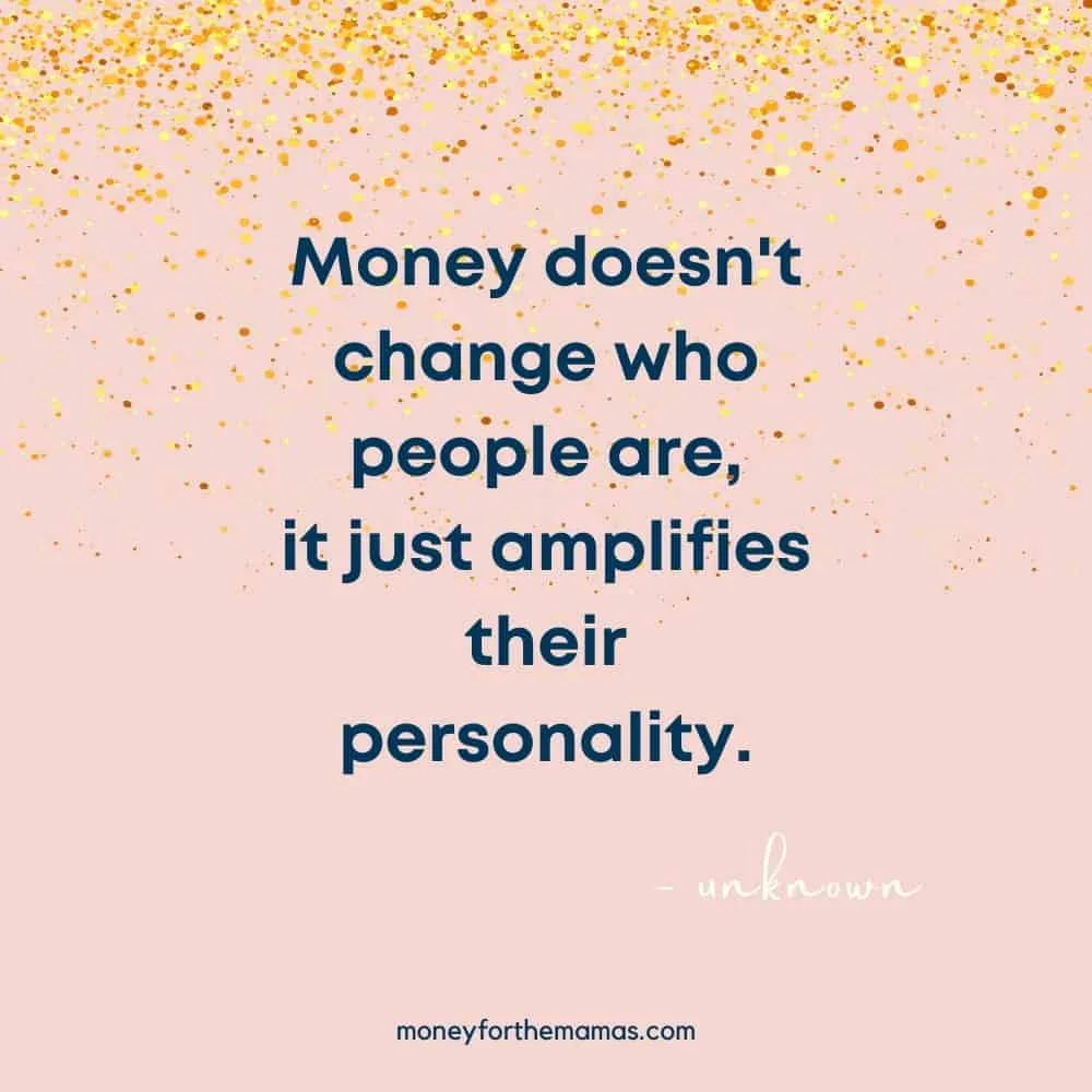 quote on money and personality