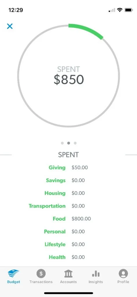 everydollar app screenshot