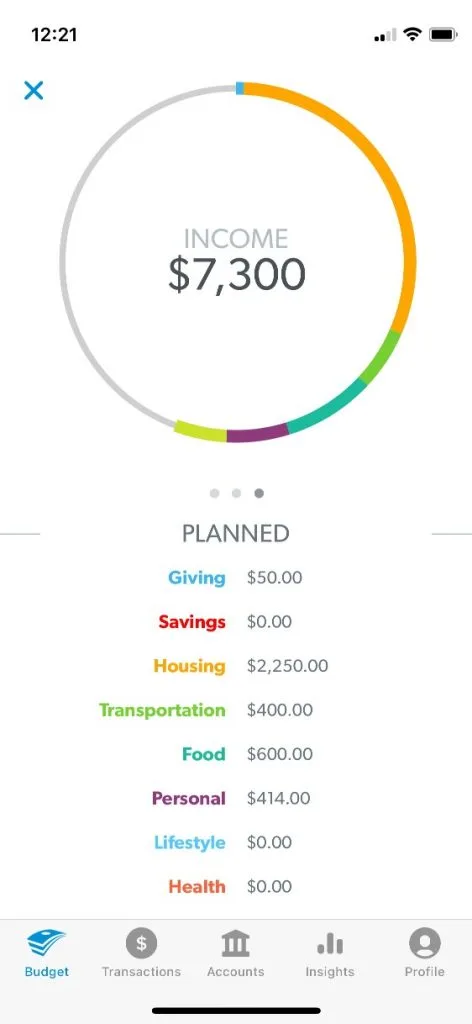 everydollar app screenshot