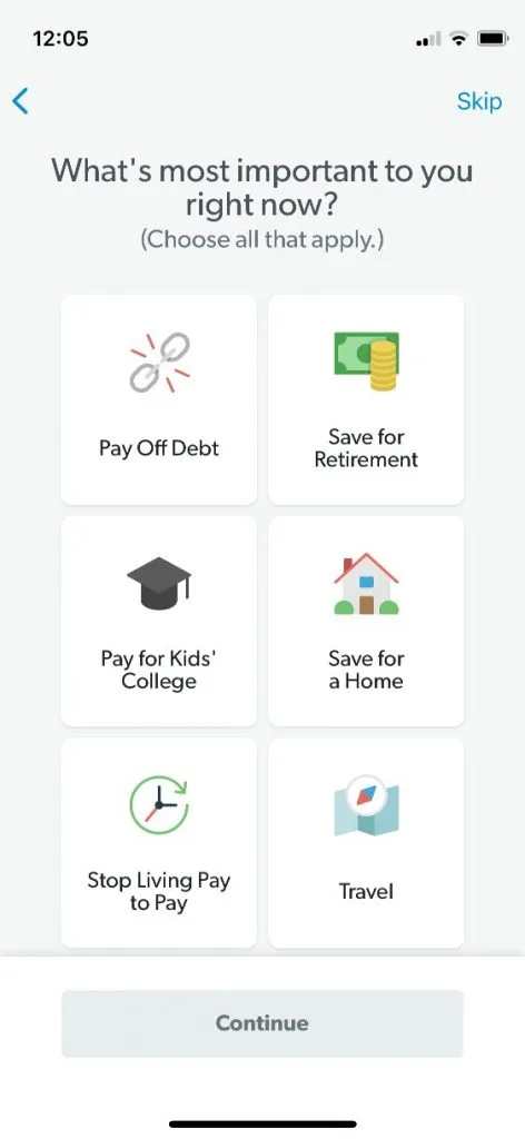 everydollar app screenshot