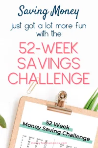 saving money just got a lot more fun with a 52-week-savings challenge