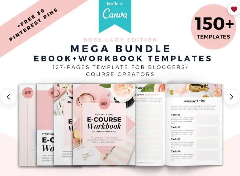 the blog creative printable template set