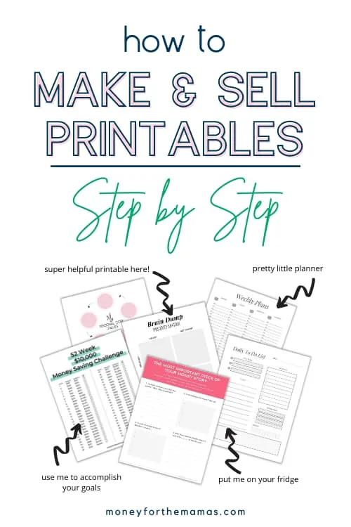 make and sell printables