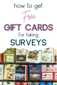 how to get gift cards for surveys