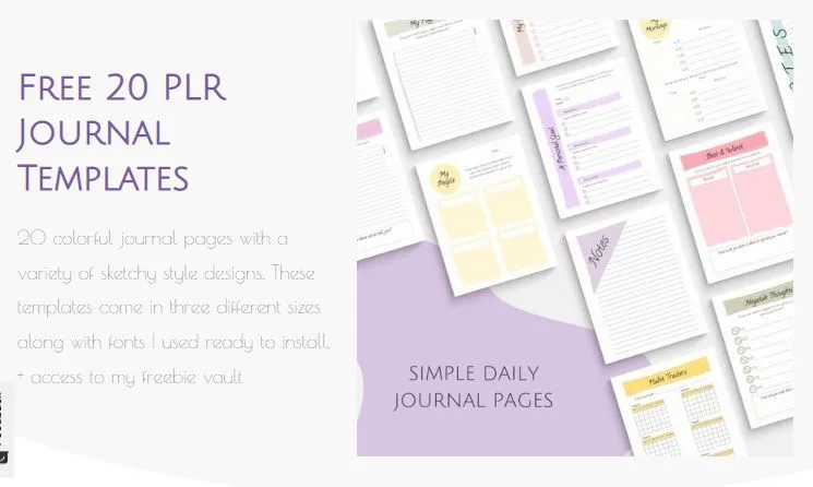 The Happy Journal free PLR downloads