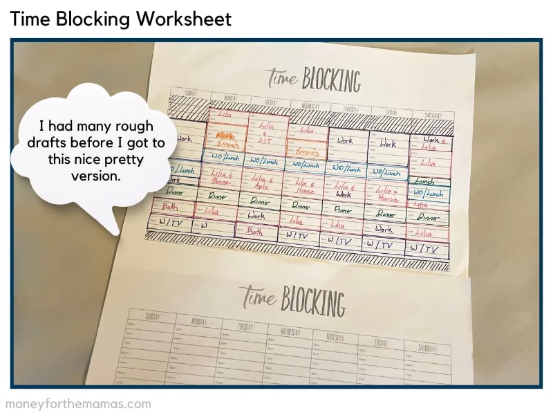 time audit worksheet